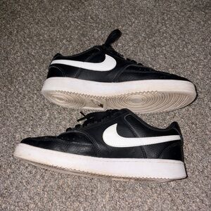 Nike Black and White Low-Top Sneakers